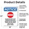 Signmission Please Do Not Flush, 18 in W x Rectangle, Plastic OS-2PACK-NS-P-1824-V-17383 - alternate 4